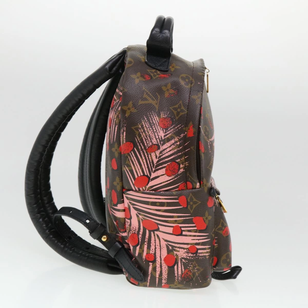 LOUIS VUITTON Monogram jungle dot Palm Springs PM Backpack Red M41981 LV 38536
