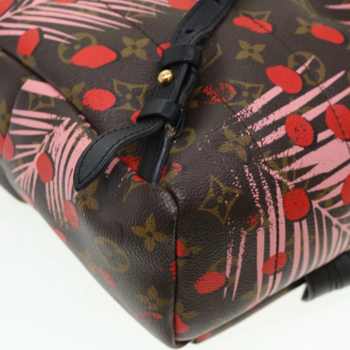 LOUIS VUITTON Monogram jungle dot Palm Springs PM Backpack Red M41981 LV 38536