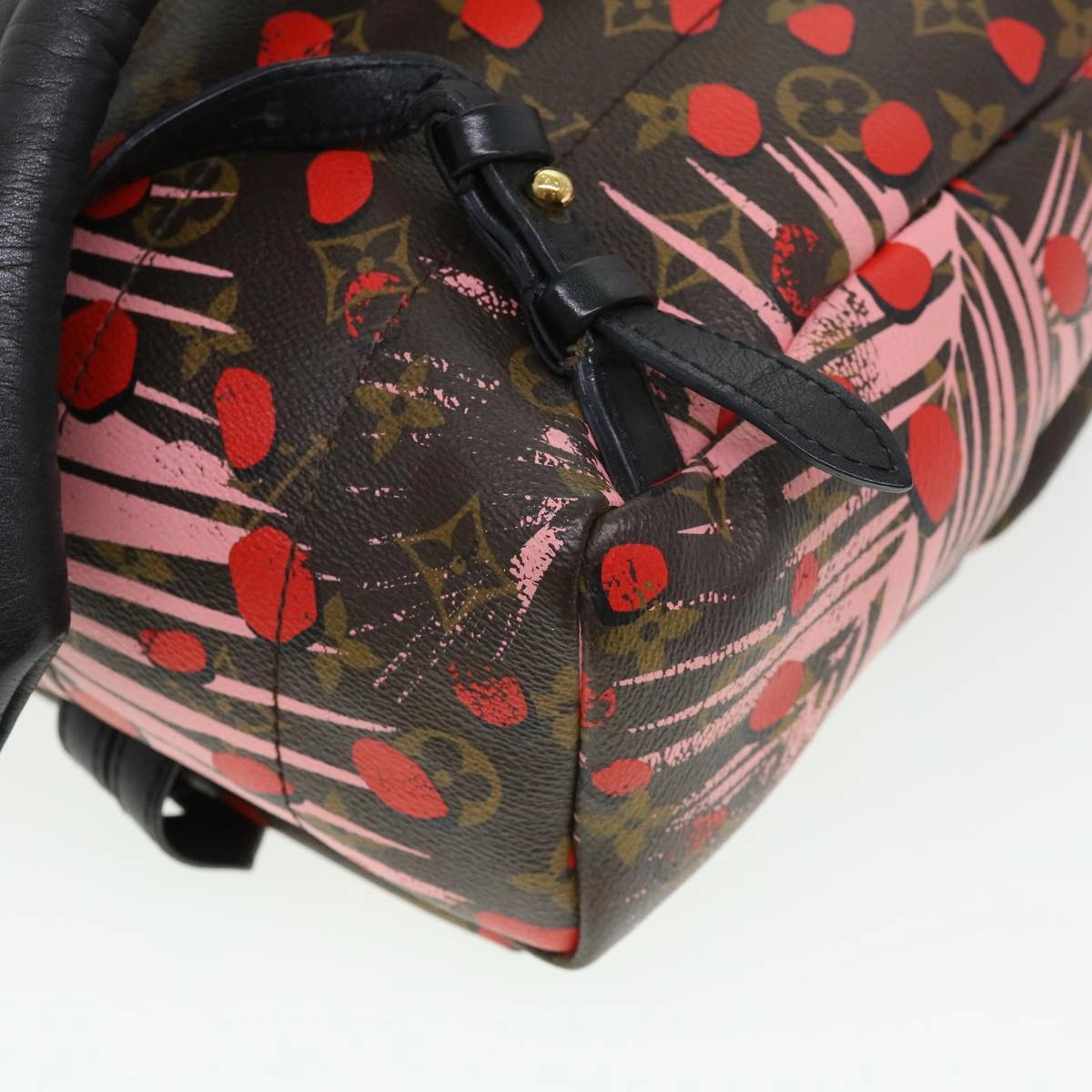 LOUIS VUITTON Monogram jungle dot Palm Springs PM Backpack Red M41981 LV 38536