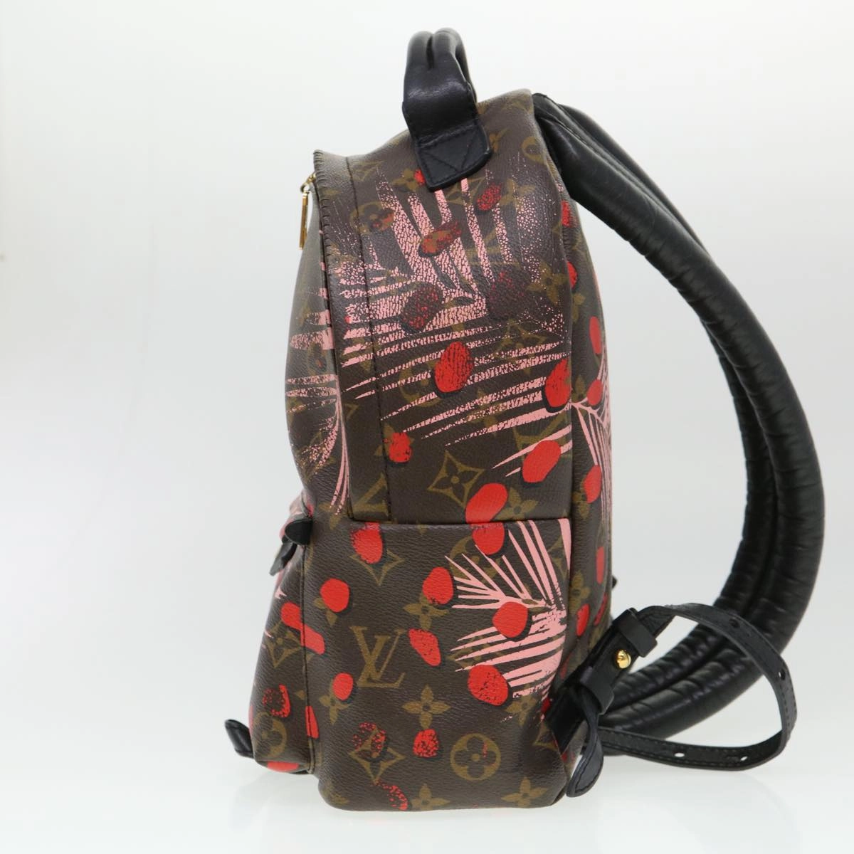 LOUIS VUITTON Monogram jungle dot Palm Springs PM Backpack Red M41981 LV 38536
