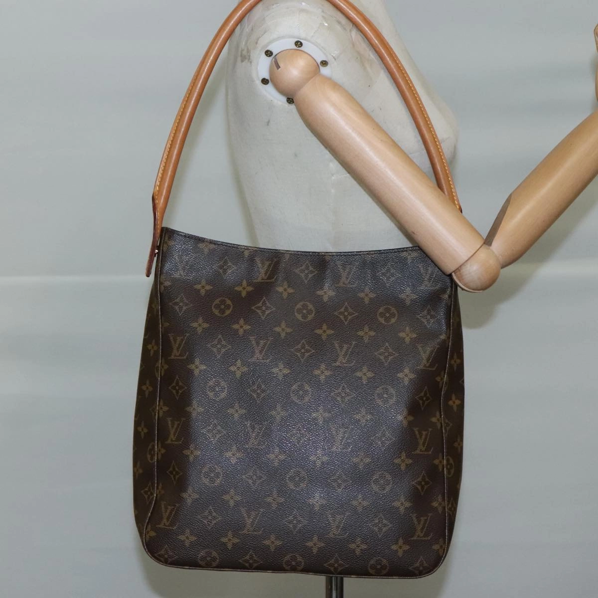 LOUIS VUITTON Monogram Looping GM Shoulder Bag M51145 LV 104300