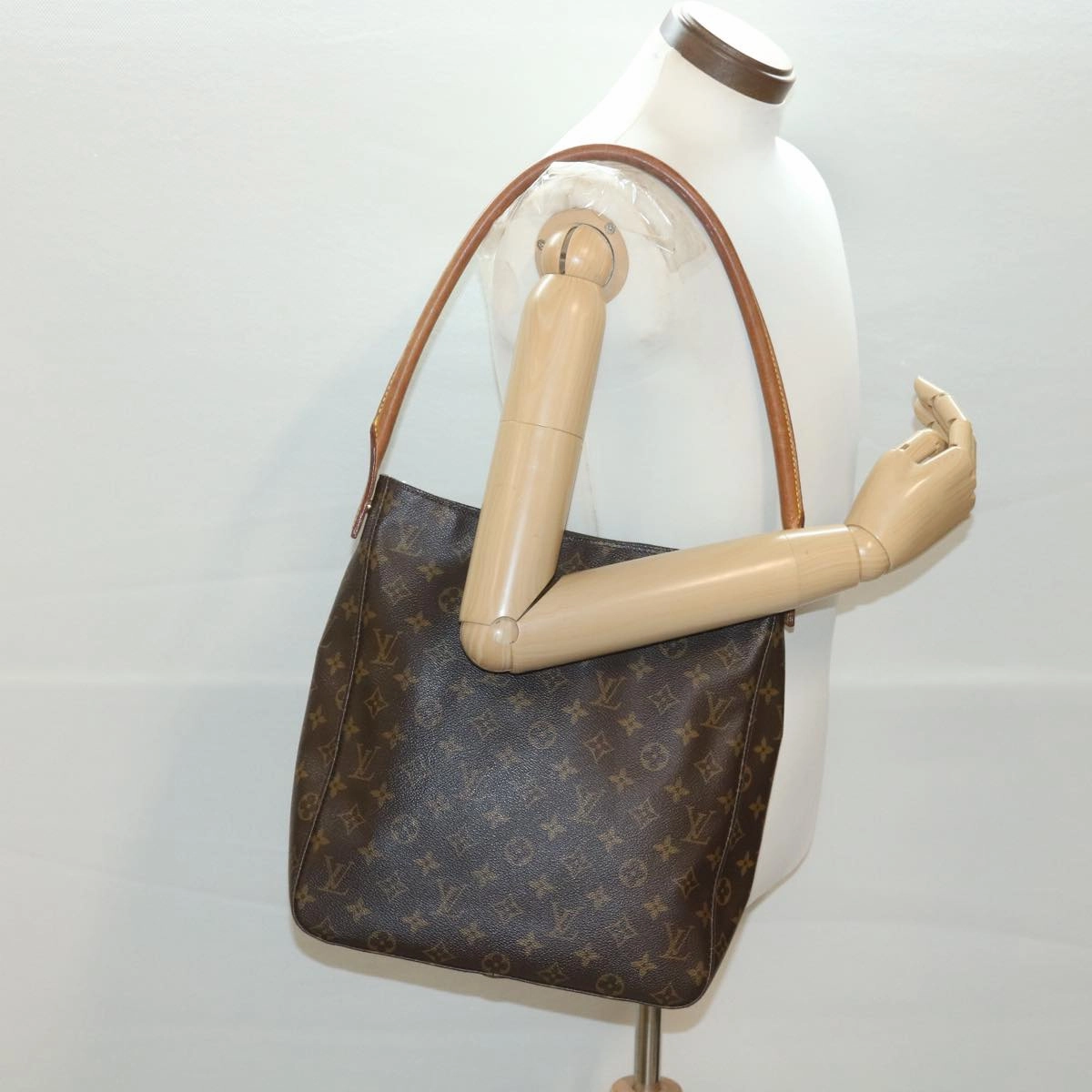 LOUIS VUITTON Monogram Looping GM Shoulder Bag M51145 LV 38734