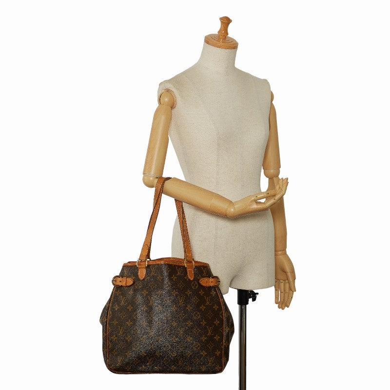 Louis Vuitton Monogram M51153 Shoulder Bag Leather Brown