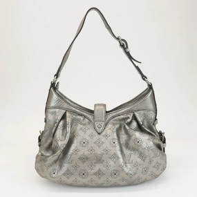 Louis Vuitton Monogram Mahina XS Shoulder Bag MetalicSilver M95718