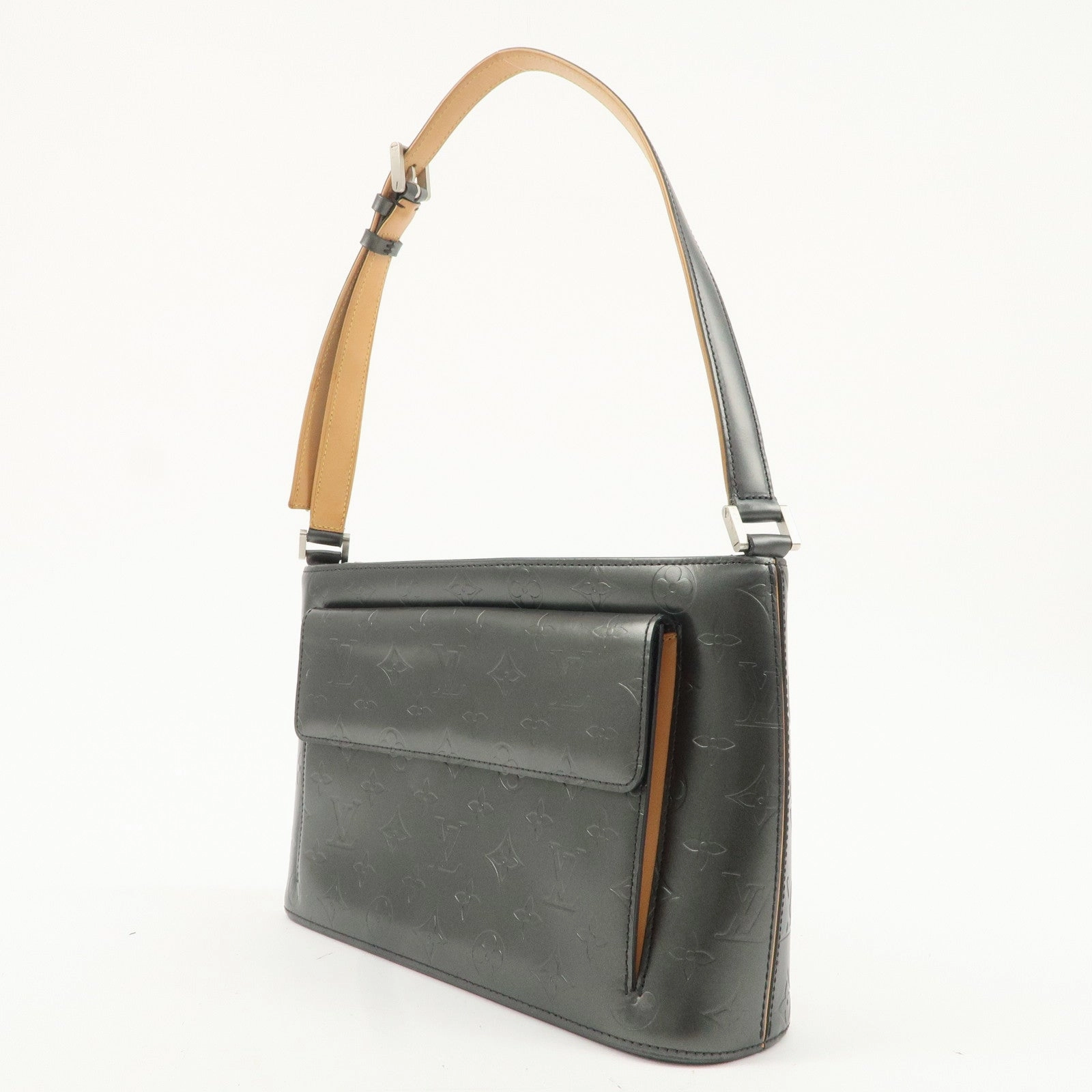 Louis Vuitton Monogram Matte Alston Shoulder Bag Noir M55122