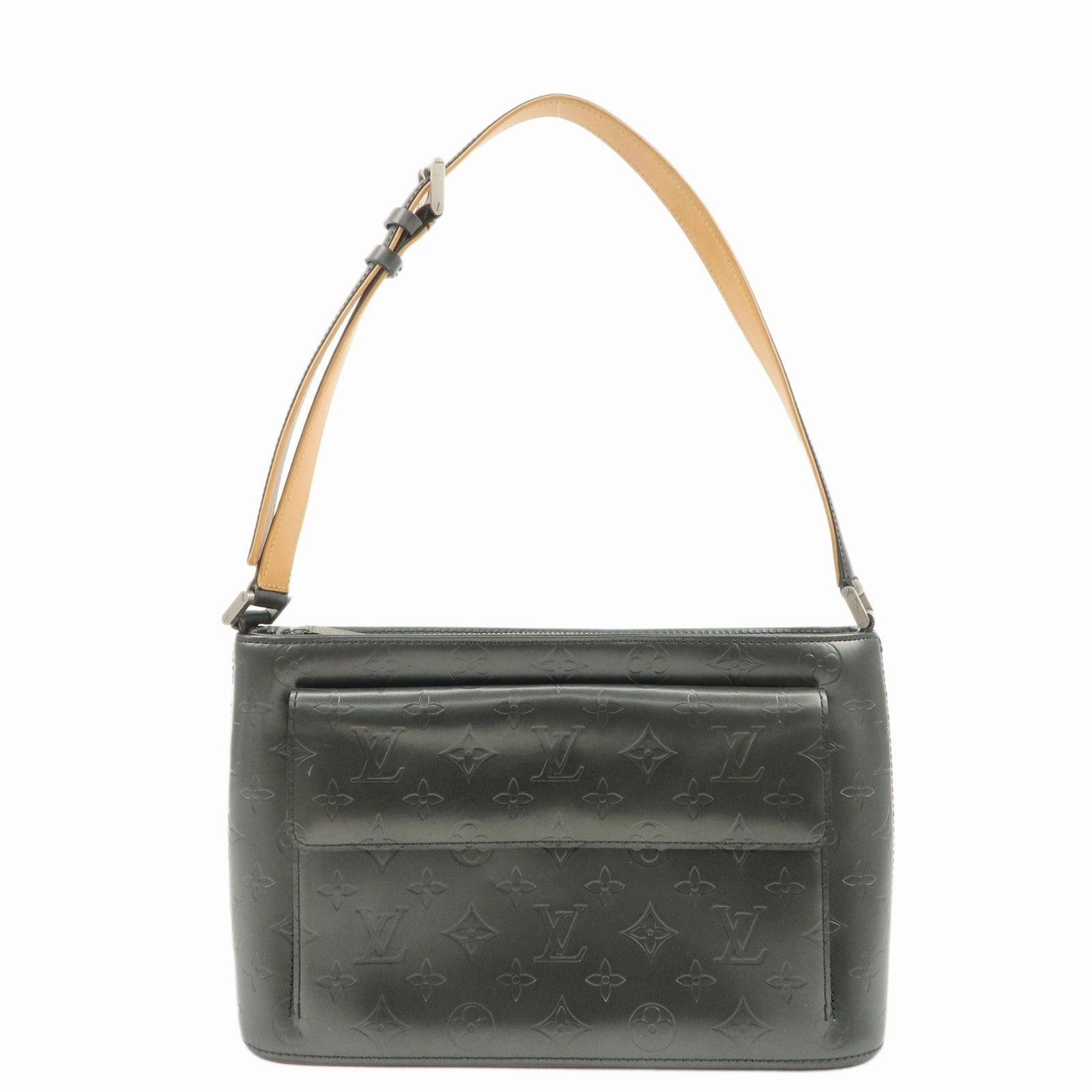 Louis Vuitton Monogram Matte Alston Shoulder Bag Noir M55122