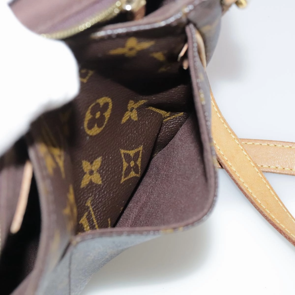 LOUIS VUITTON Monogram Menilmontant PM Shoulder Bag M40474 LV hk1935
