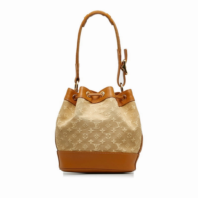 Louis Vuitton Monogram Mini Noelie Shoulder Bag M92689 Beige Brown Canvas Leather  Louis Vuitton