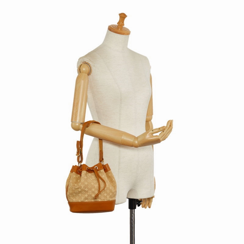 Louis Vuitton Monogram Mini Noelie Shoulder Bag M92689 Beige Brown Canvas Leather  Louis Vuitton