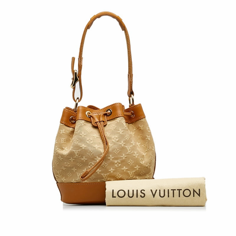 Louis Vuitton Monogram Mini Noelie Shoulder Bag M92689 Beige Brown Canvas Leather  Louis Vuitton