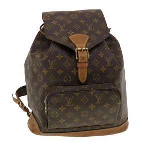 LOUIS VUITTON Monogram Montsouris GM Backpack M51135 LV 40929