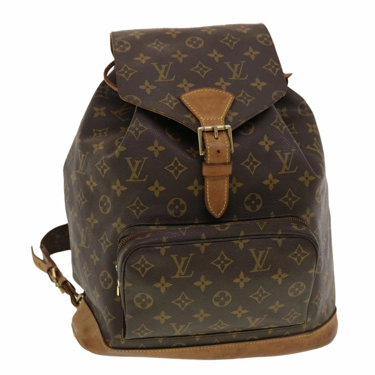 LOUIS VUITTON Monogram Montsouris GM Backpack M51135 LV 40929