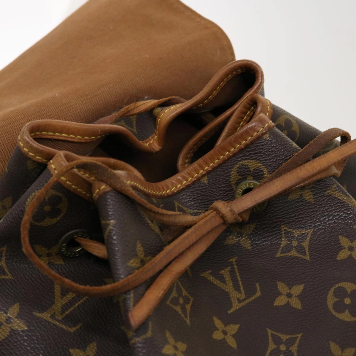 LOUIS VUITTON Monogram Montsouris GM Backpack M51135 LV 40929