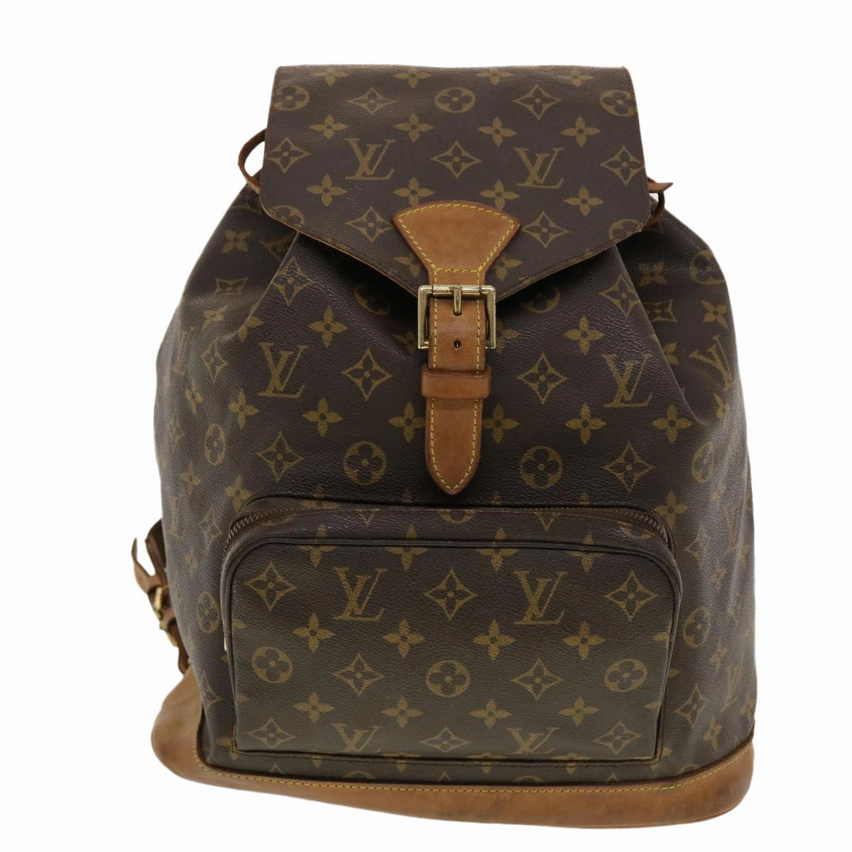 LOUIS VUITTON Monogram Montsouris GM Backpack M51135 LV 40929