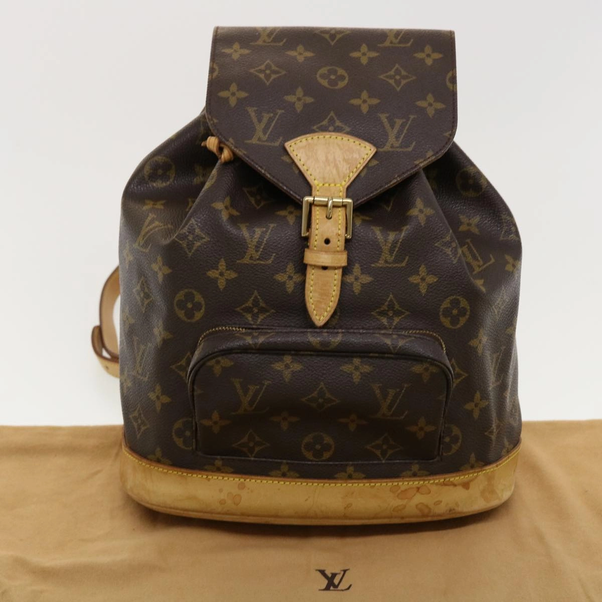 LOUIS VUITTON Monogram Montsouris MM Backpack M51136 LV 41037