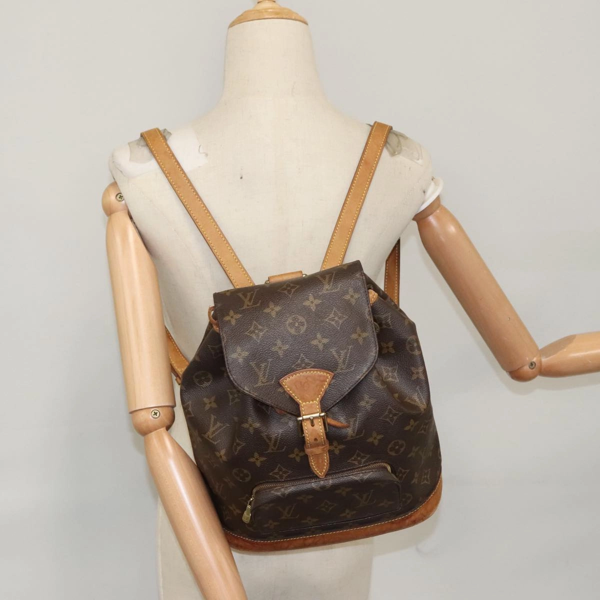 LOUIS VUITTON Monogram Montsouris MM Backpack M51136 LV ep7065