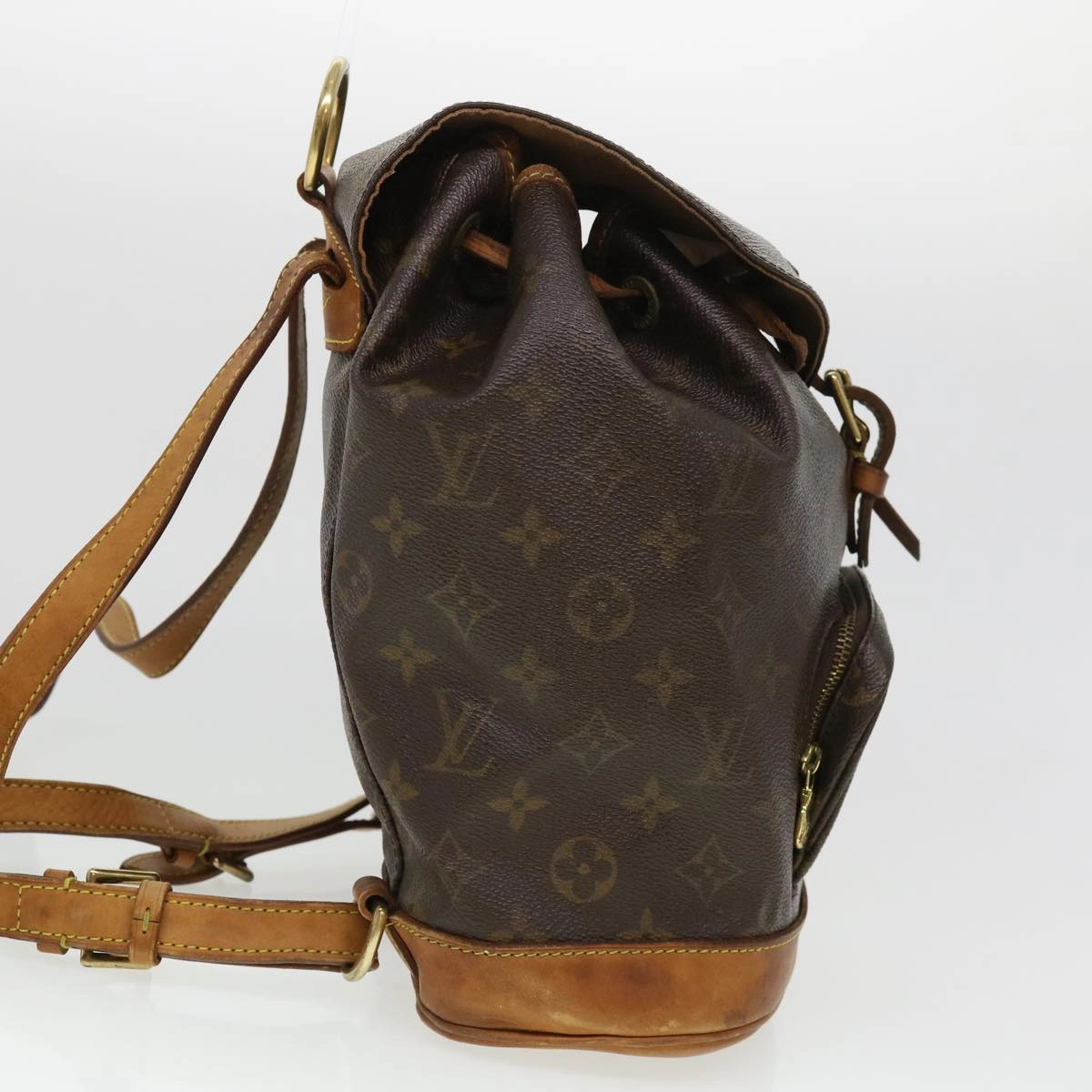 LOUIS VUITTON Monogram Montsouris MM Backpack M51136 LV rd4674