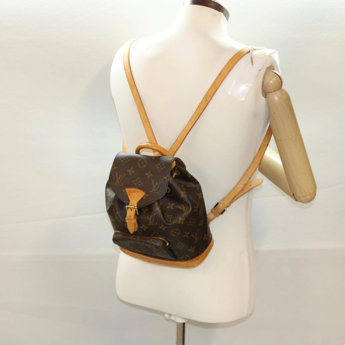 LOUIS VUITTON Monogram Montsouris PM Backpack M51137 LV rd4821