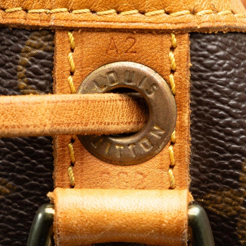 Louis Vuitton Monogram Noe Shoulder Bag M42224 Brown PVC Leather Lady Louis Vuitton