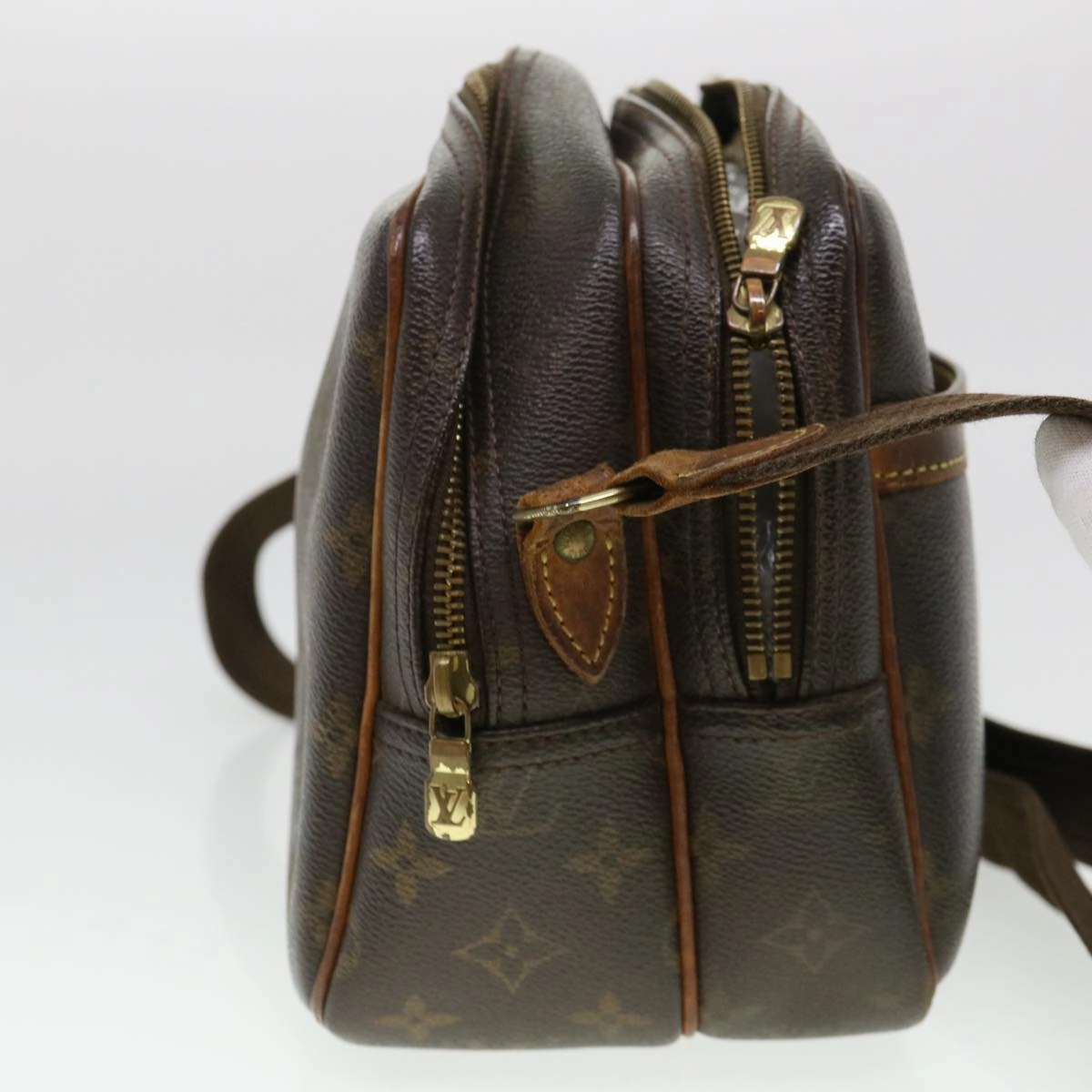 LOUIS VUITTON Monogram Reporter PM Shoulder Bag M45254 LV rd4610
