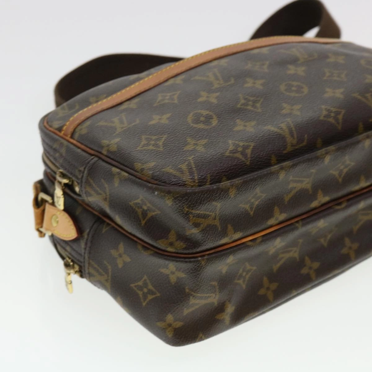 LOUIS VUITTON Monogram Reporter PM Shoulder Bag M45254 LV rd4855