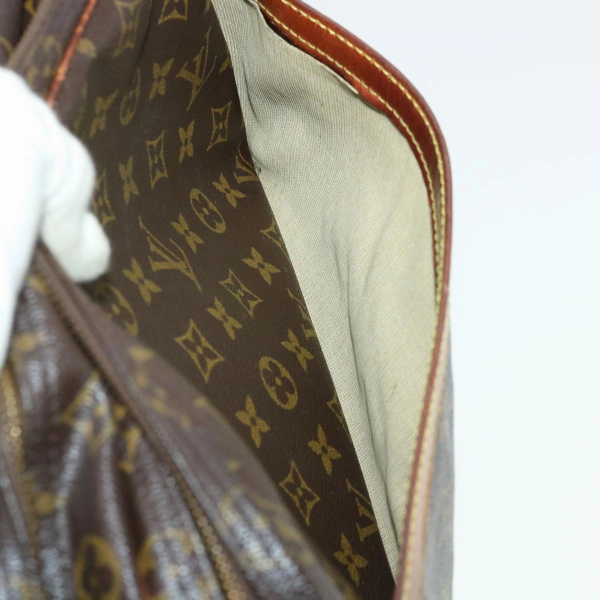 LOUIS VUITTON Monogram Reporter PM Shoulder Bag M45254 LV rd4855