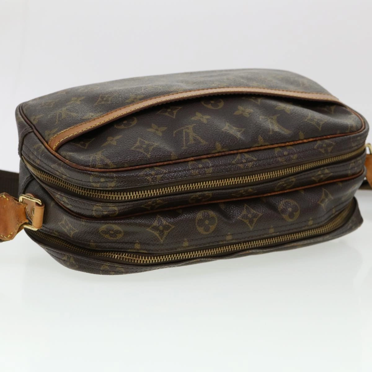 LOUIS VUITTON Monogram Reporter PM Shoulder Bag M45254 LV rd4855