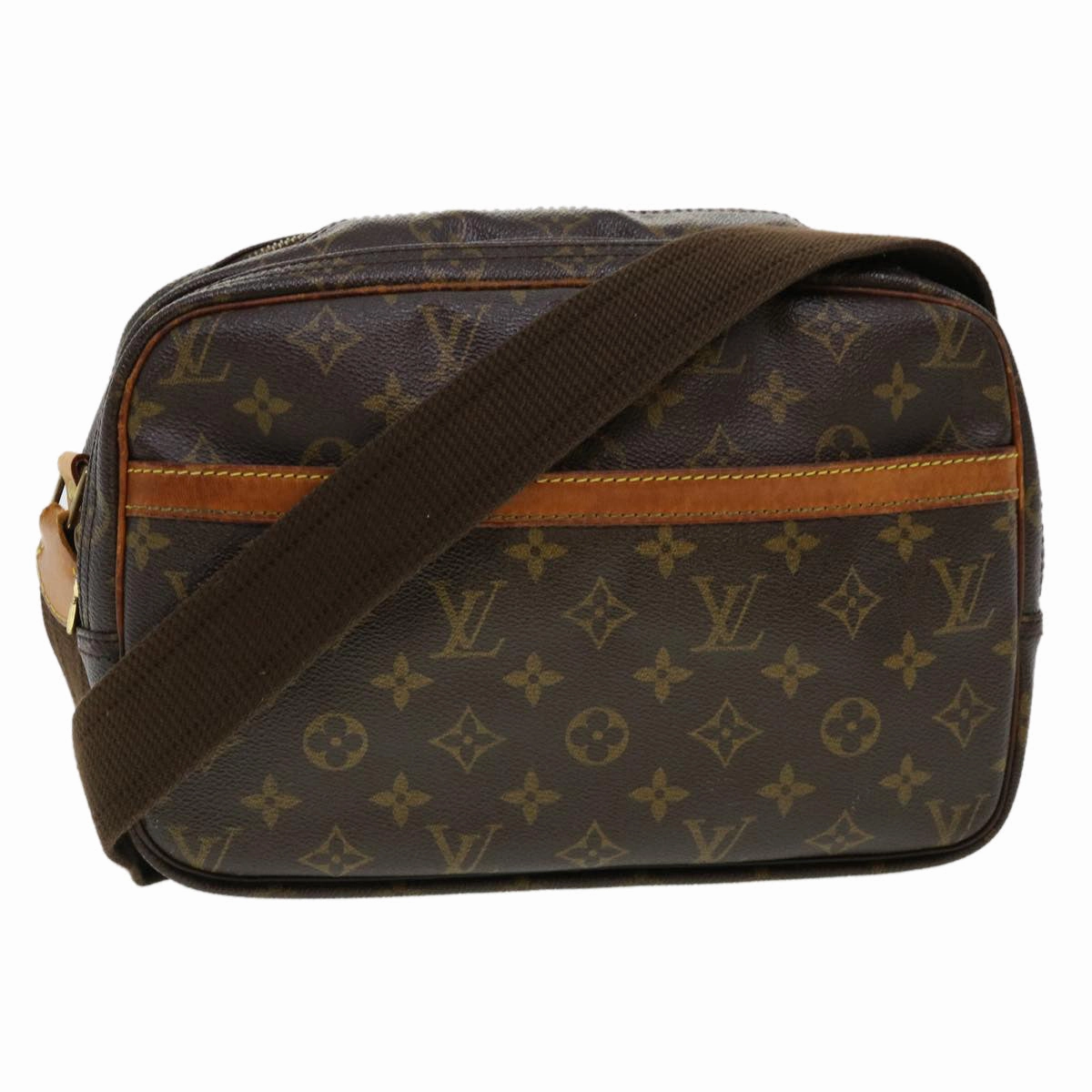LOUIS VUITTON Monogram Reporter PM Shoulder Bag M45254 LV rd4855