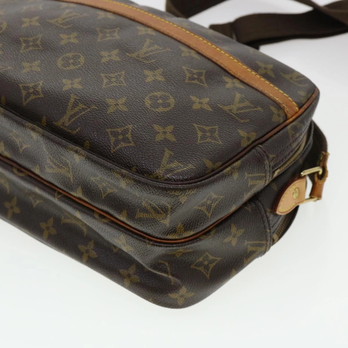 LOUIS VUITTON Monogram Reporter PM Shoulder Bag M45254 LV rd4855