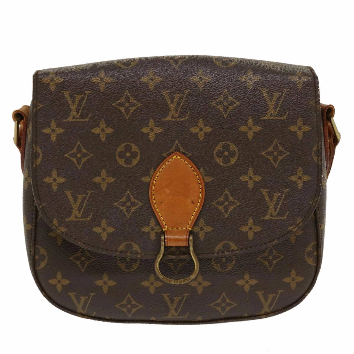 LOUIS VUITTON Monogram Saint Cloud GM Shoulder Bag M51242 LV yk6202B
