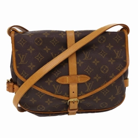LOUIS VUITTON Monogram Saumur 30 Shoulder Bag M42256 LV yk6438