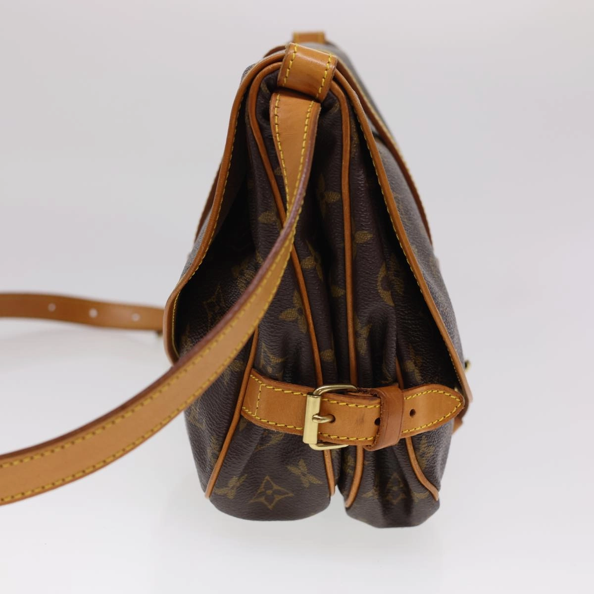 LOUIS VUITTON Monogram Saumur 30 Shoulder Bag M42256 LV yk6438