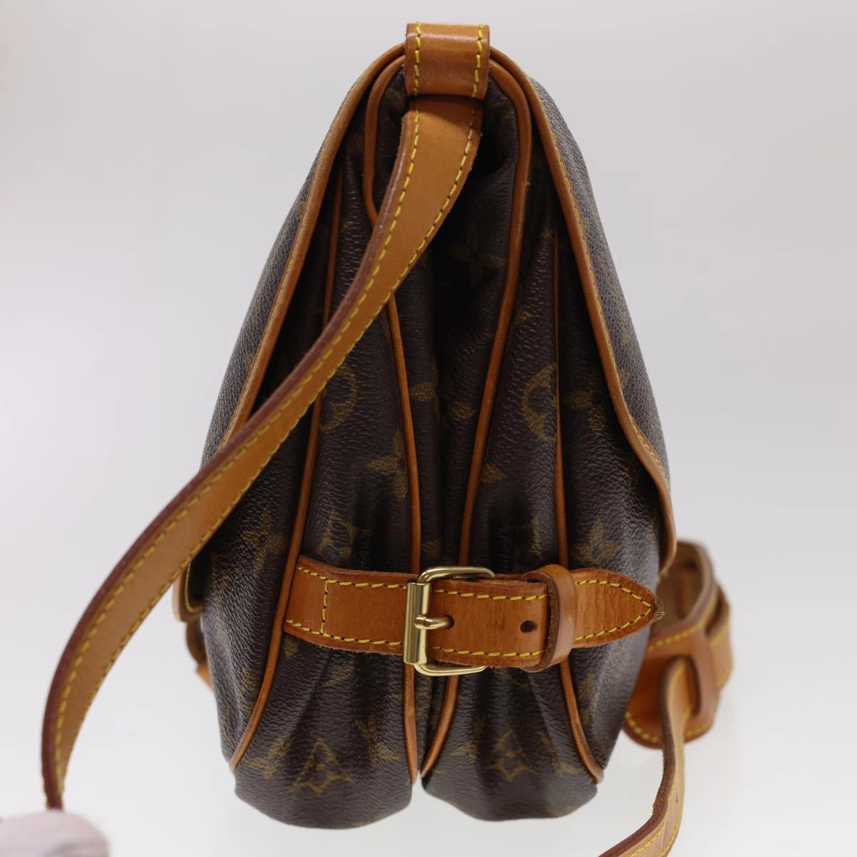 LOUIS VUITTON Monogram Saumur 30 Shoulder Bag M42256 LV yk6438