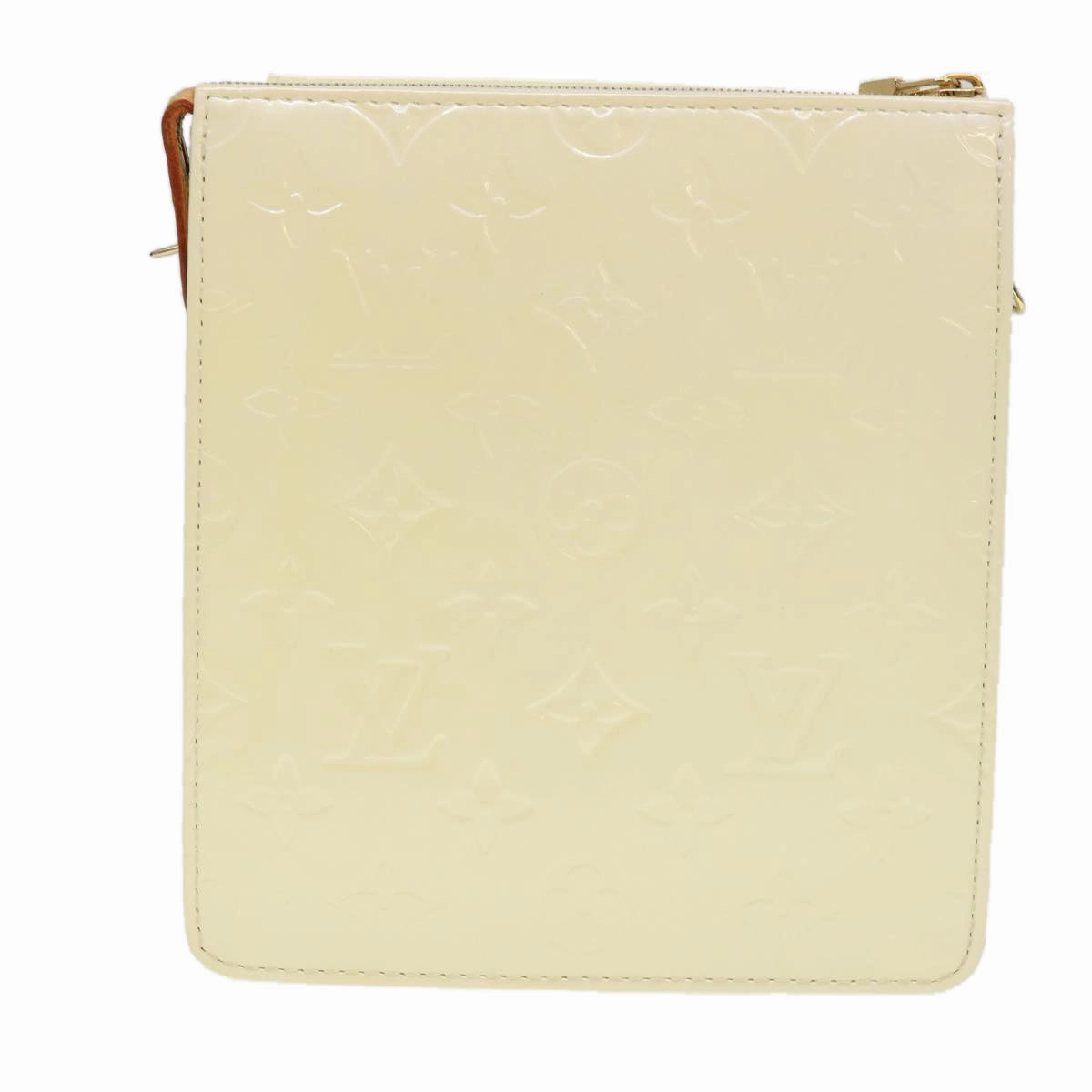 LOUIS VUITTON Monogram Vernis Motto Shoulder Bag Broncorail M91339 LV 39153