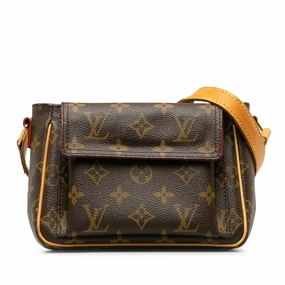 Louis Vuitton Monogram Vivacit PM Diagonal Shoulder Bag M51165 Brown