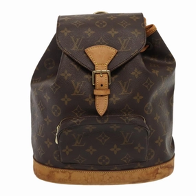 Louis Vuitton Montsouris Brown Canvas Backpack Bag