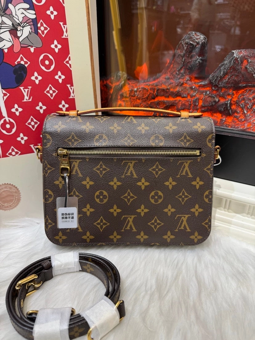 Louis Vuitton Mtis Monogram Crossbody Bag Brown
