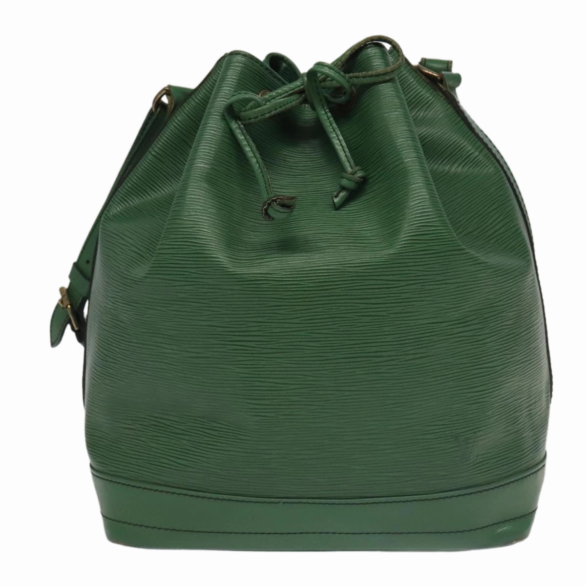 Louis Vuitton Noe Green Leather Shoulder Bag