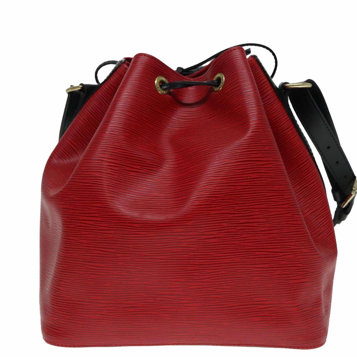 Louis Vuitton Noe Red Leather Shoulder Bag