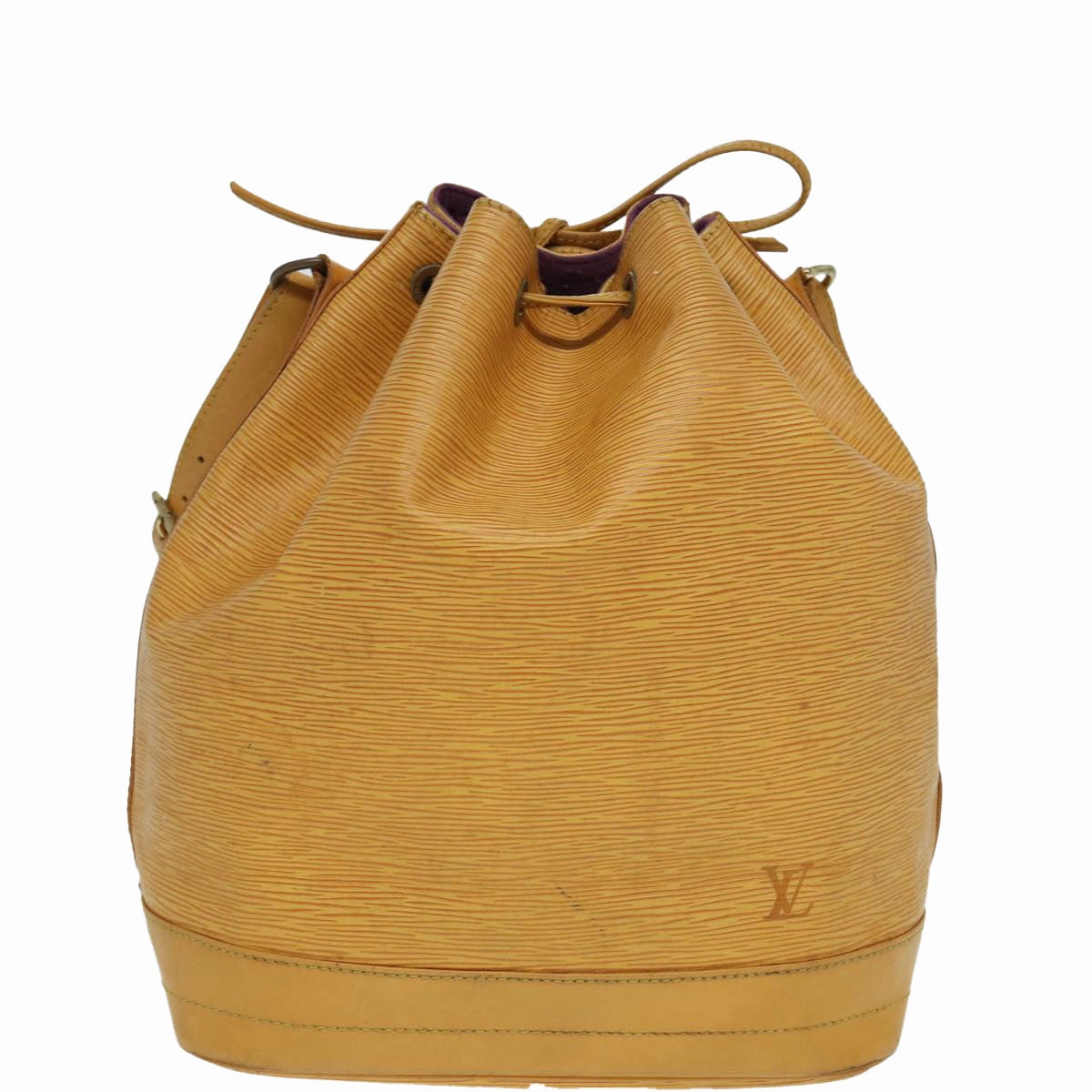 Louis Vuitton Noe Yellow Leather Shoulder Bag