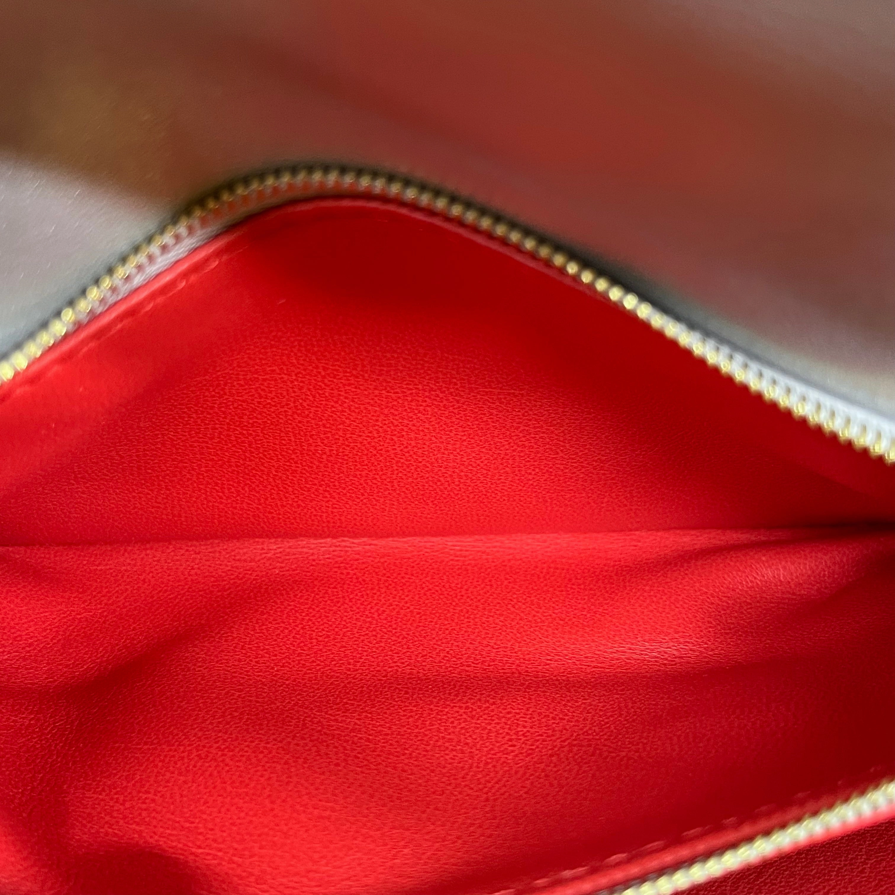 LOUIS VUITTON Pochette Coussin Monogram Embossed Lambskin Crossbody Bag