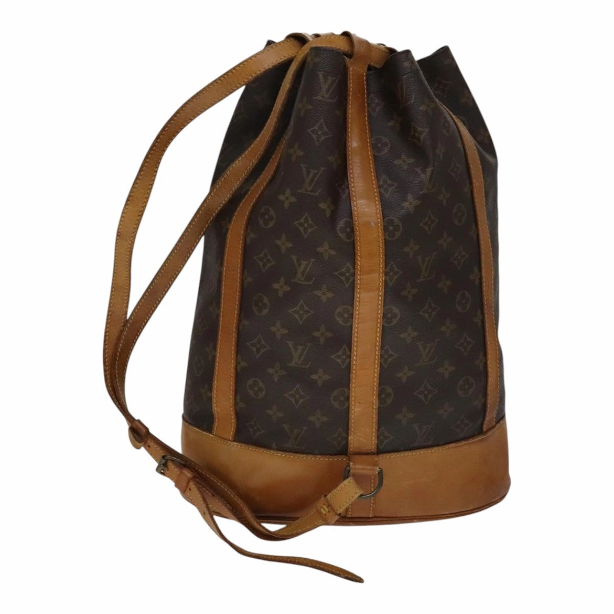 Louis Vuitton Randonne Brown Canvas Shoulder Bag