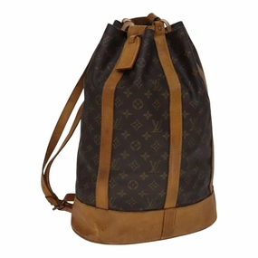 Louis Vuitton Randonne Brown Canvas Shoulder Bag