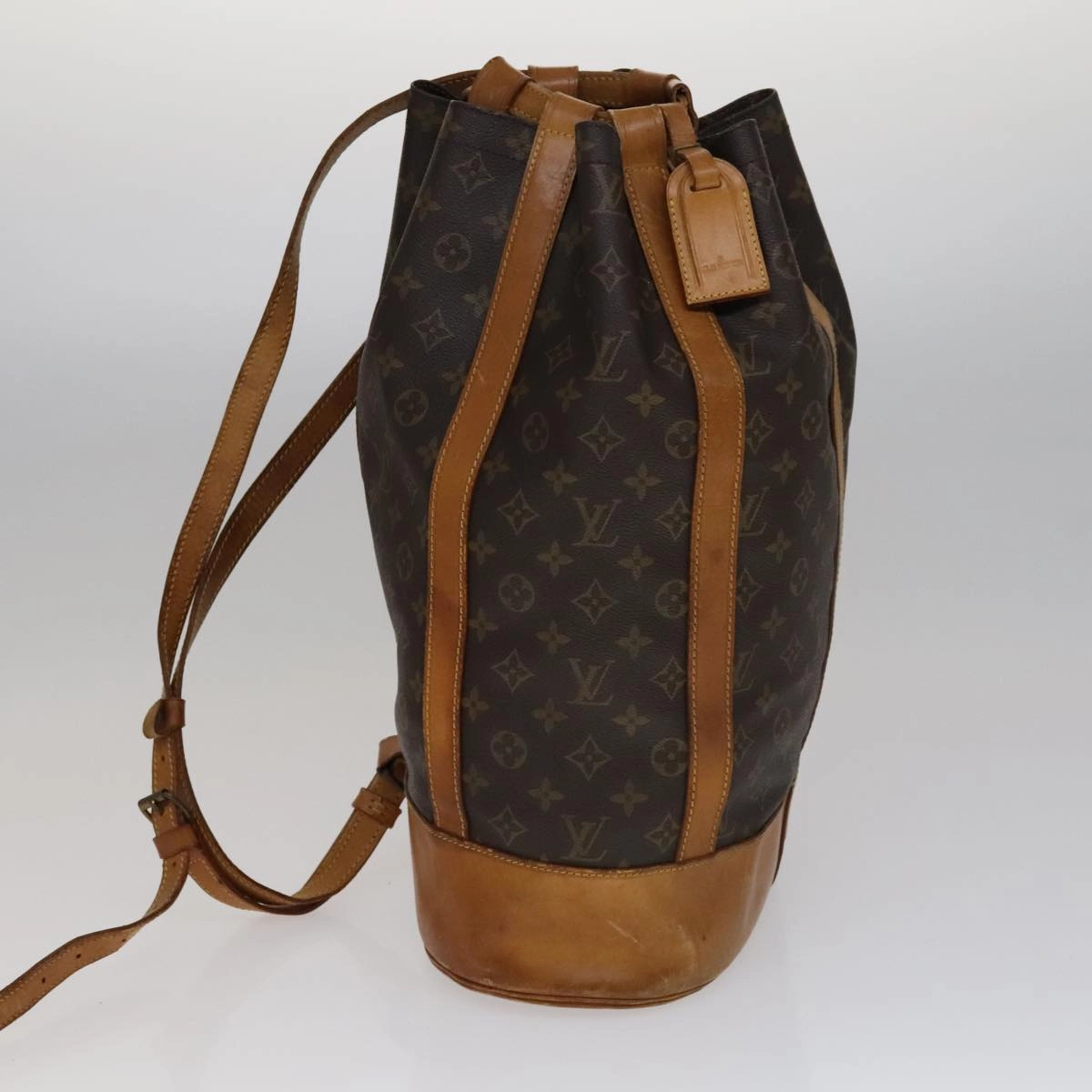 Louis Vuitton Randonne Brown Canvas Shoulder Bag