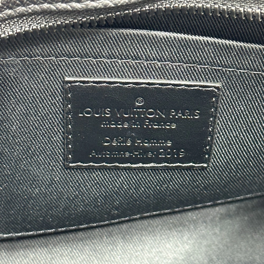 LOUIS VUITTON Shoulder Bag M30351 Taiga Leather black Taiga Mini soft trunk mens