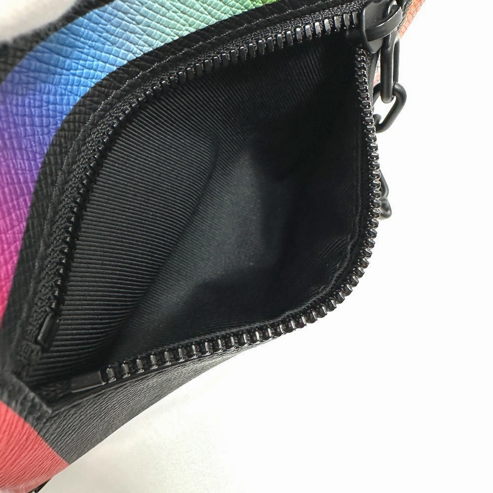 LOUIS VUITTON Shoulder Bag M30351 Taiga Leather black Taiga Mini soft trunk mens