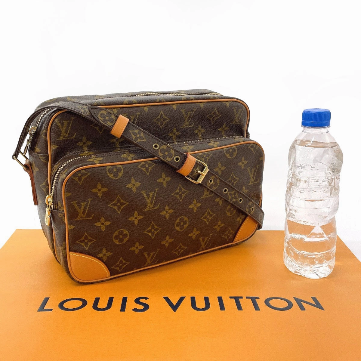 LOUIS VUITTON Shoulder Bag M45244 Monogram canvas, tanned leather Brown Nil PM