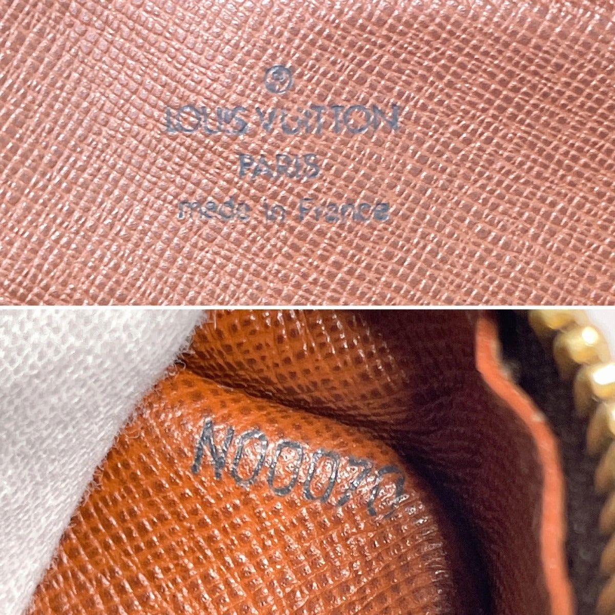 LOUIS VUITTON Shoulder Bag M45244 Monogram canvas, tanned leather Brown Nil PM