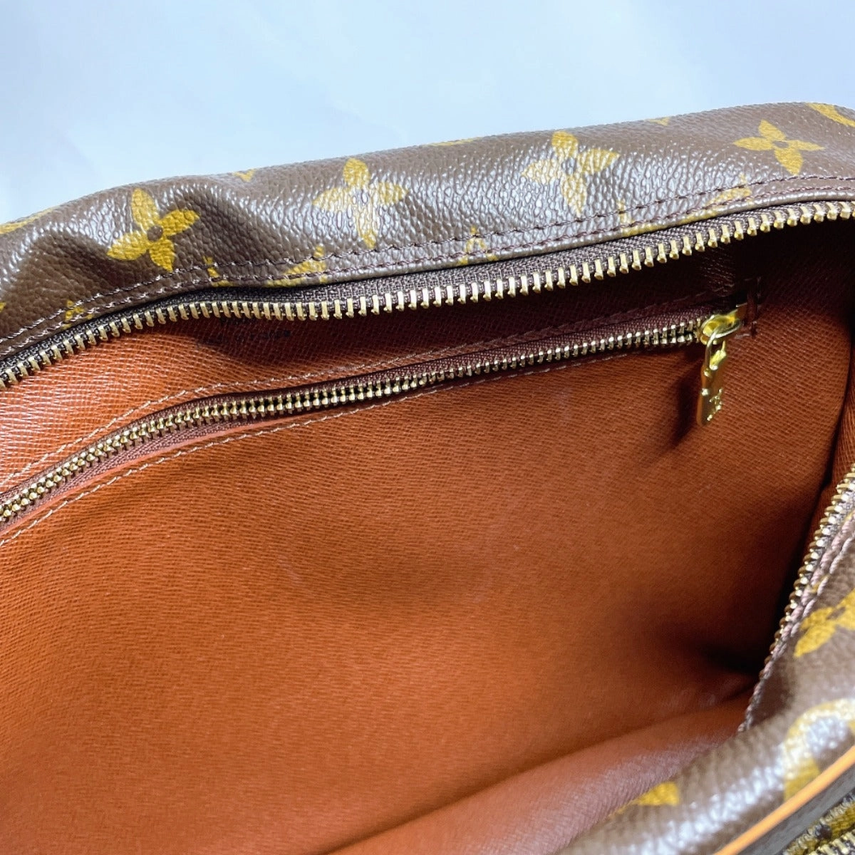LOUIS VUITTON Shoulder Bag M45244 Monogram canvas, tanned leather Brown Nil PM