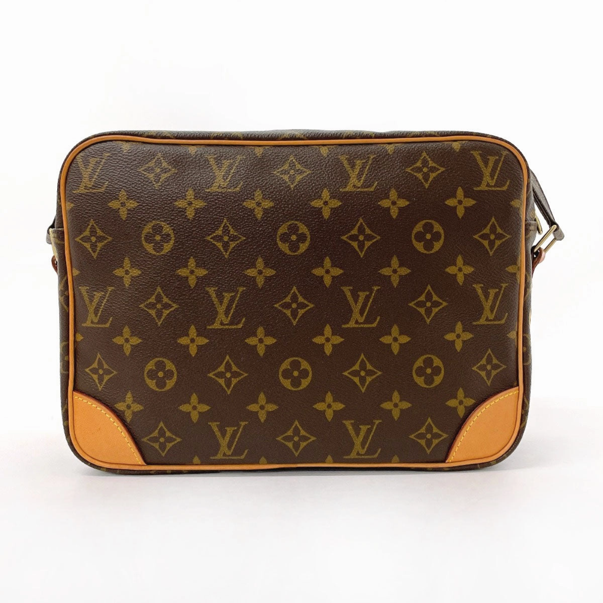 LOUIS VUITTON Shoulder Bag M45244 Monogram canvas, tanned leather Brown Nil PM